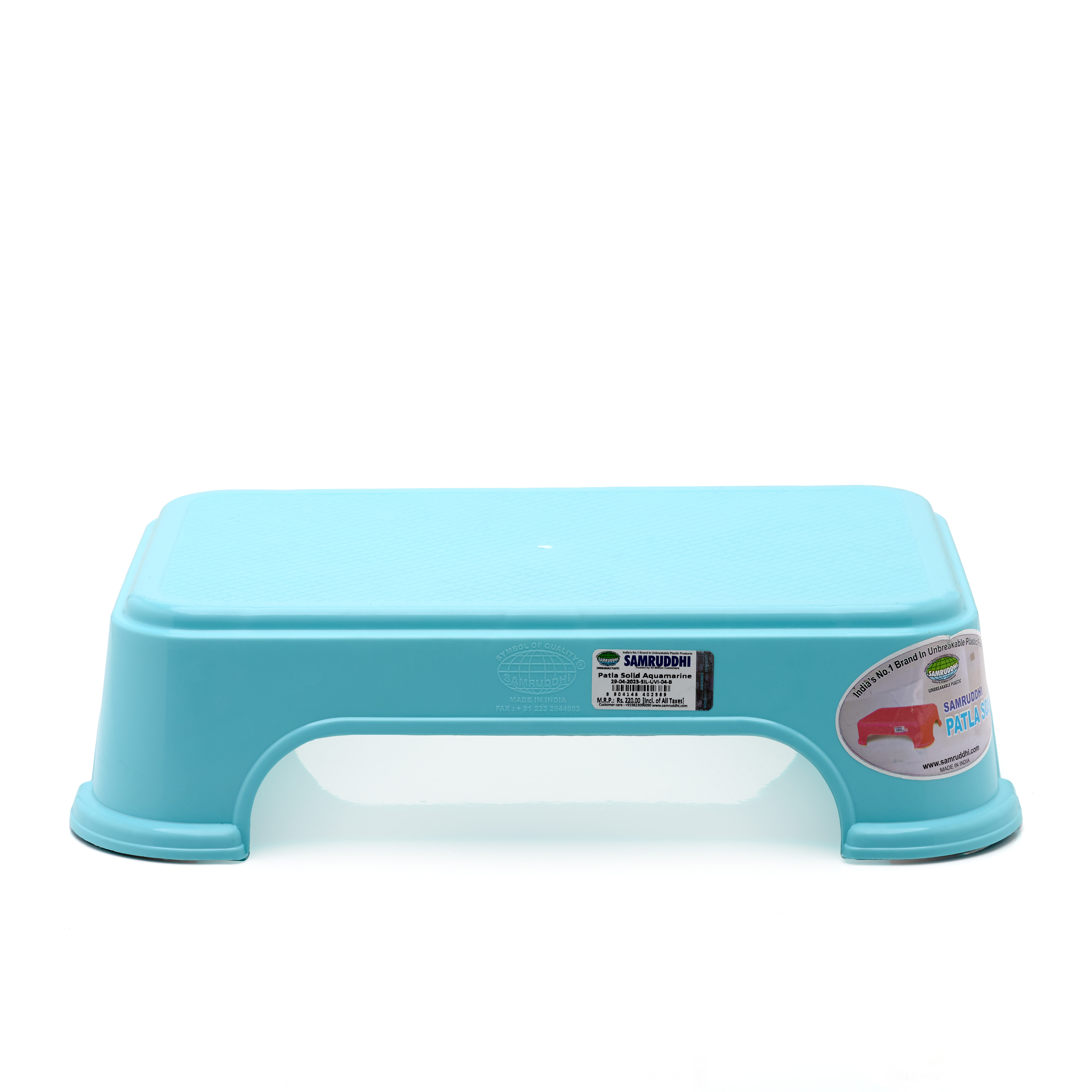 Patla Solid|Samruddhi Unbreakable Plastic | Patla and Bath Stool for Home| Dining Room| Bedroom| Kitchen| Living Room| Office-Outdoor-Garden | Dust Fr