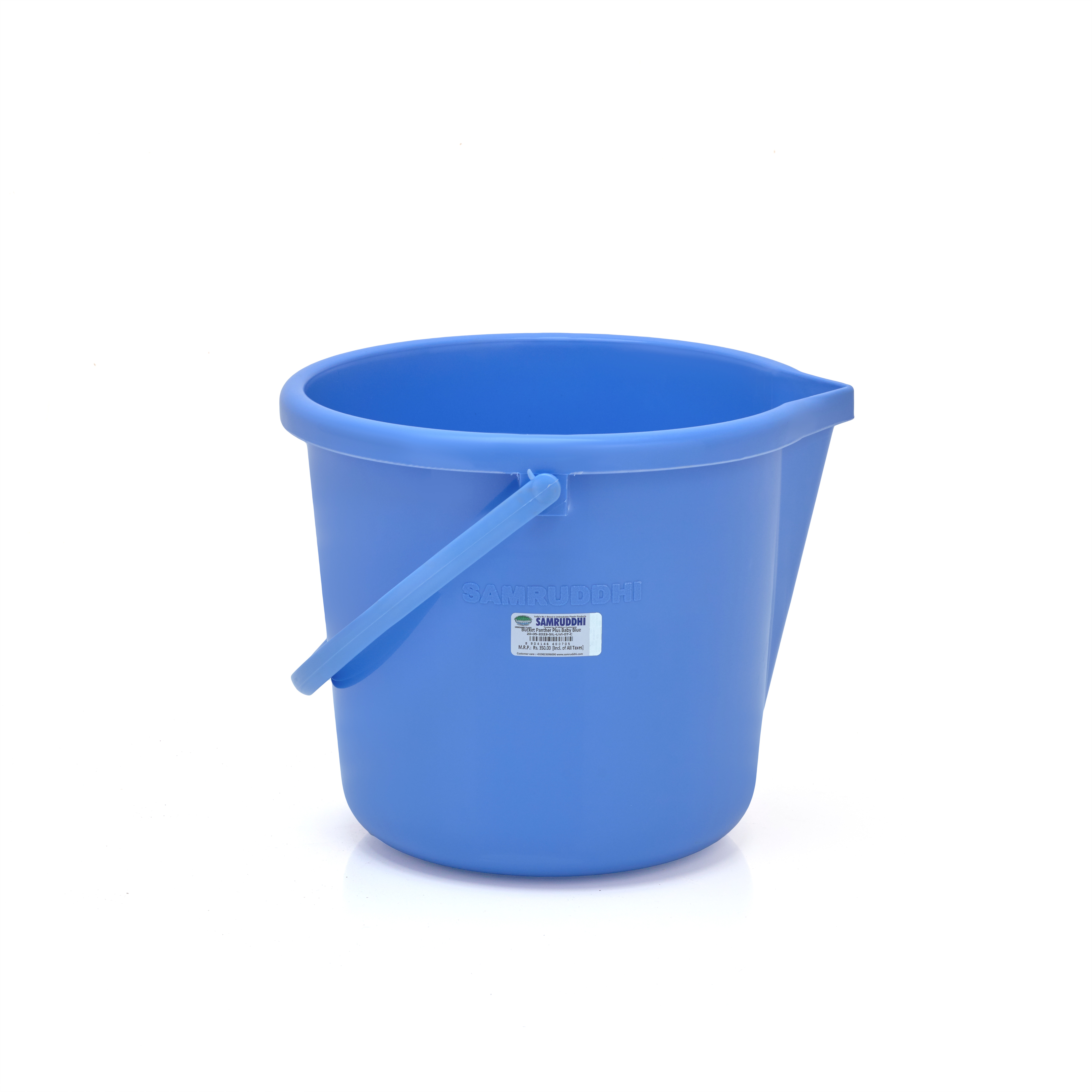 Bucket Panther Plus |13 Ltr. |Samruddhi Unbreakable Plastic |Bucket for Home| Dining Room|Bathroom | Bedroom| Kitchen| Living Room| Office-Outdoor-Gar