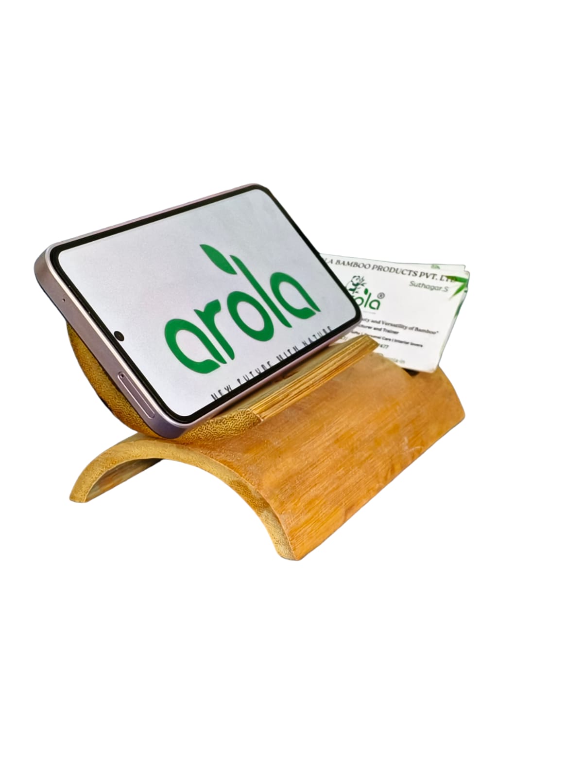 Mobile Stand With Visiting Card Holder and Pen