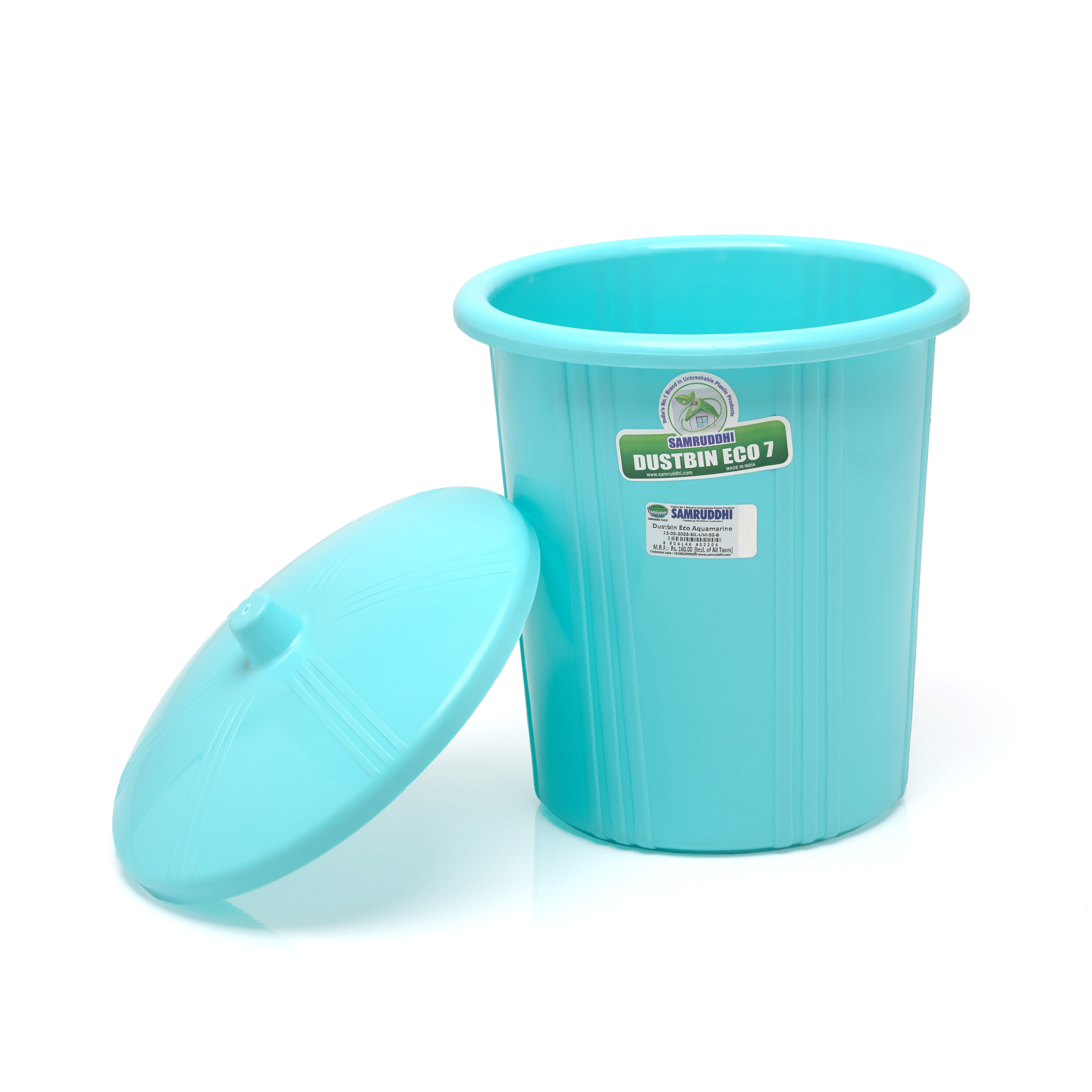 Dustbin Eco|7 Ltr. ||Samruddhi Unbreakable Plastic | Dustbins for Home| Dining Room|Bathroom | Bedroom| Kitchen| Living Room| Office-Outdoor-Garden | 