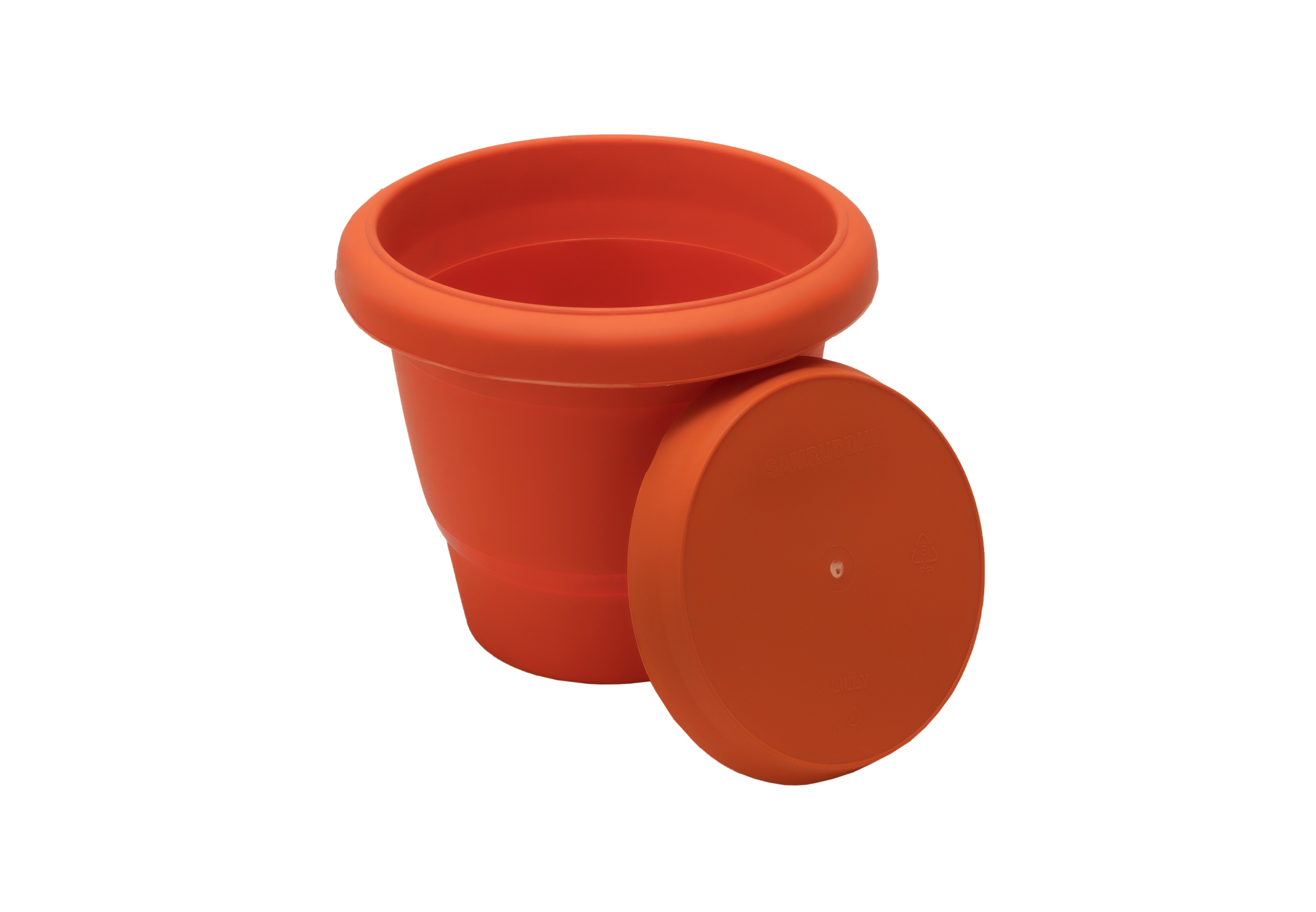 Planter Lilly With Base Plate|2.5 Ltr.|Samruddhi Unbreakable Plastic | Planter for Home| Dining Room|Bathroom | Bedroom| Kitchen| Living Room| Office-