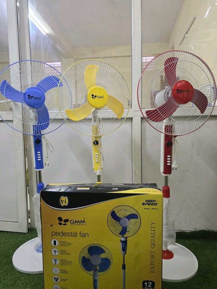 GMM 400MM /16 INCH High Speed Pedestal/ Stand fan with 2100 RPM with Aluminium winding wire