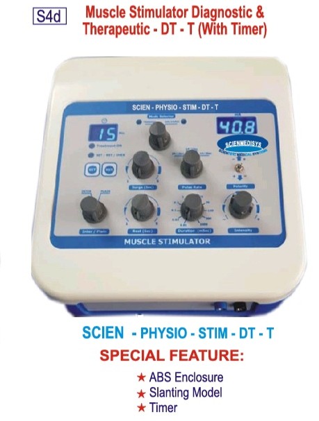 MUSCLE STIMULATOR DIAGNOSTIC & THERAPEUTIC-DT-T (WITH TIMER)