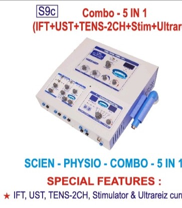 COMBO 5 IN 1 (IFT+ULTRASOUND THERAPY+TENS-2CH+STIMULATOR, ULTRA REIZ CURRENT)