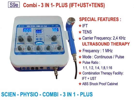 COMBI 3 IN 1 - PLUS (IFT+TENS+ULTRASOUND THERAPY)
