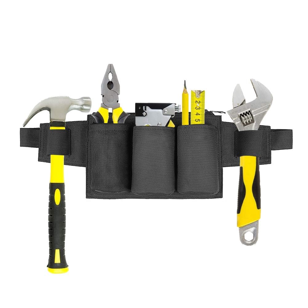 PAHAL Tool Pouch, Waist Tools Bag Belt, Bottle Holster, Heavy Duty Working Tool Apron for Janitorial, Custodial, Housekeeping, Cleaning