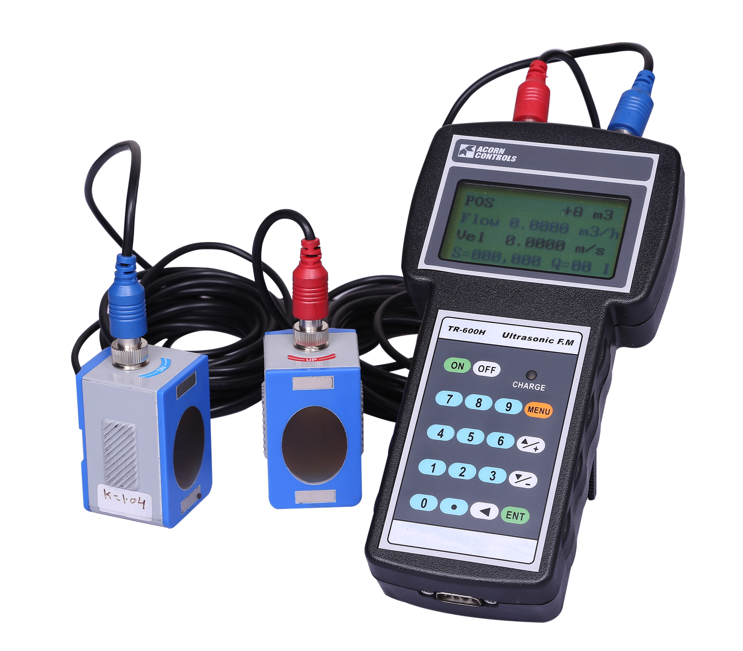 PORTABLE ULTRASONIC CLAMP-ON FLOW METER 
