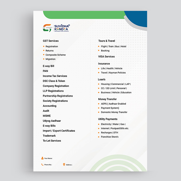 GST SUVIDHA KENDRA FLYER
