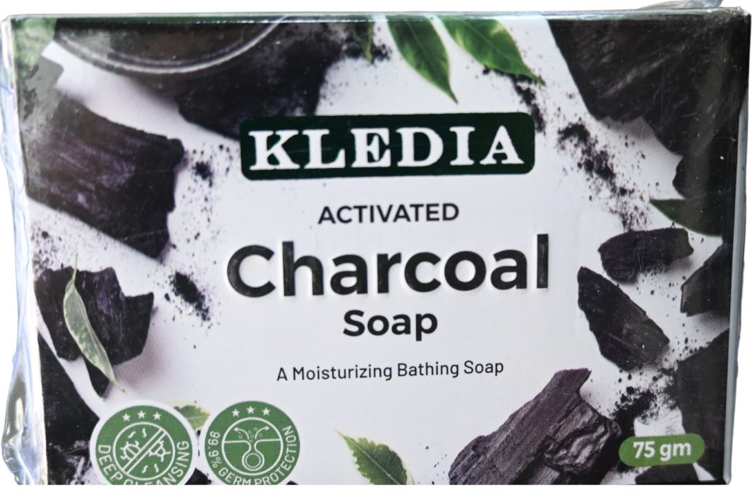 KLEDIA glycerin activated charcoal soap 75g