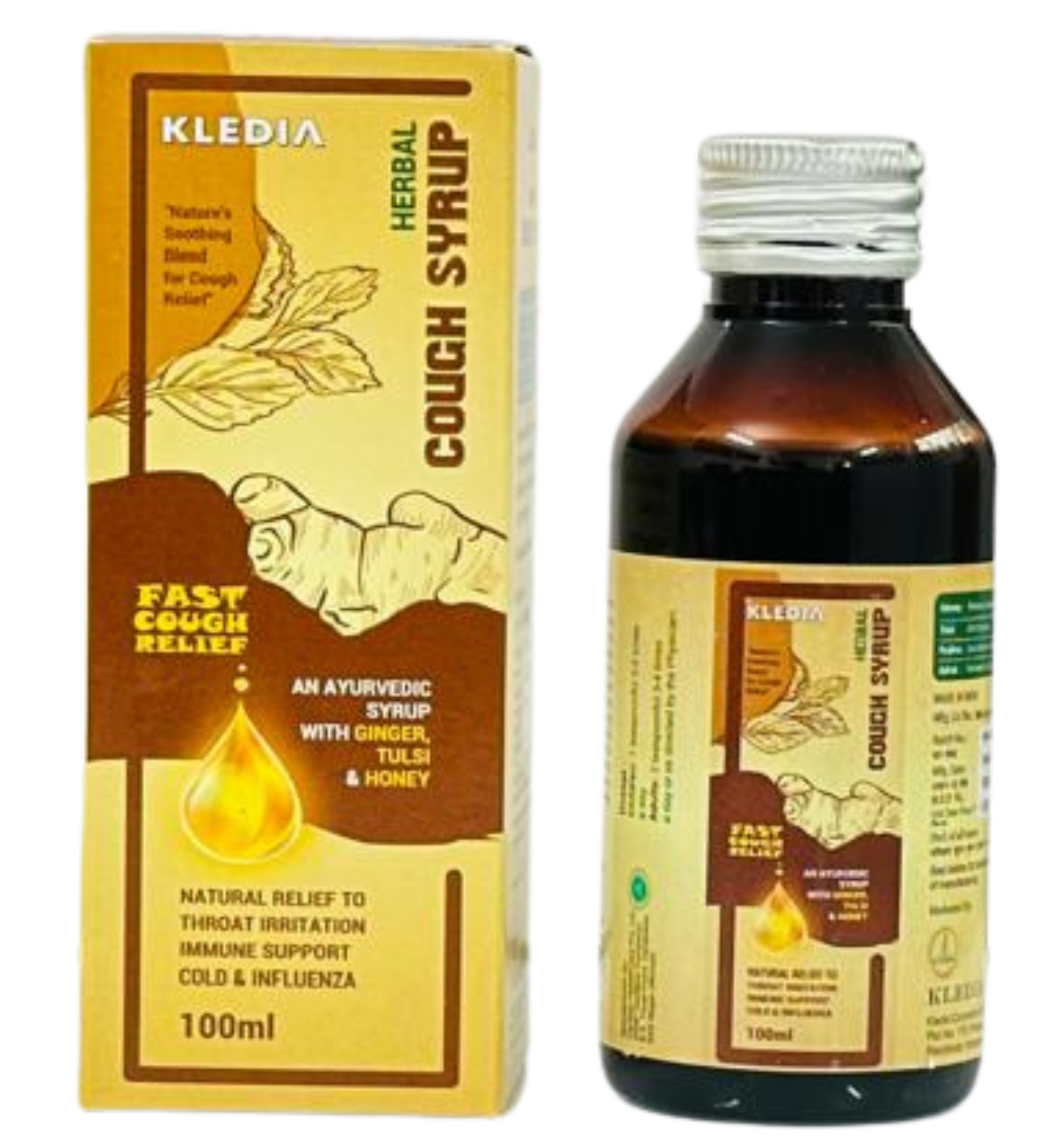 KLEDIA Herbal Cough Syrup , 100 ml