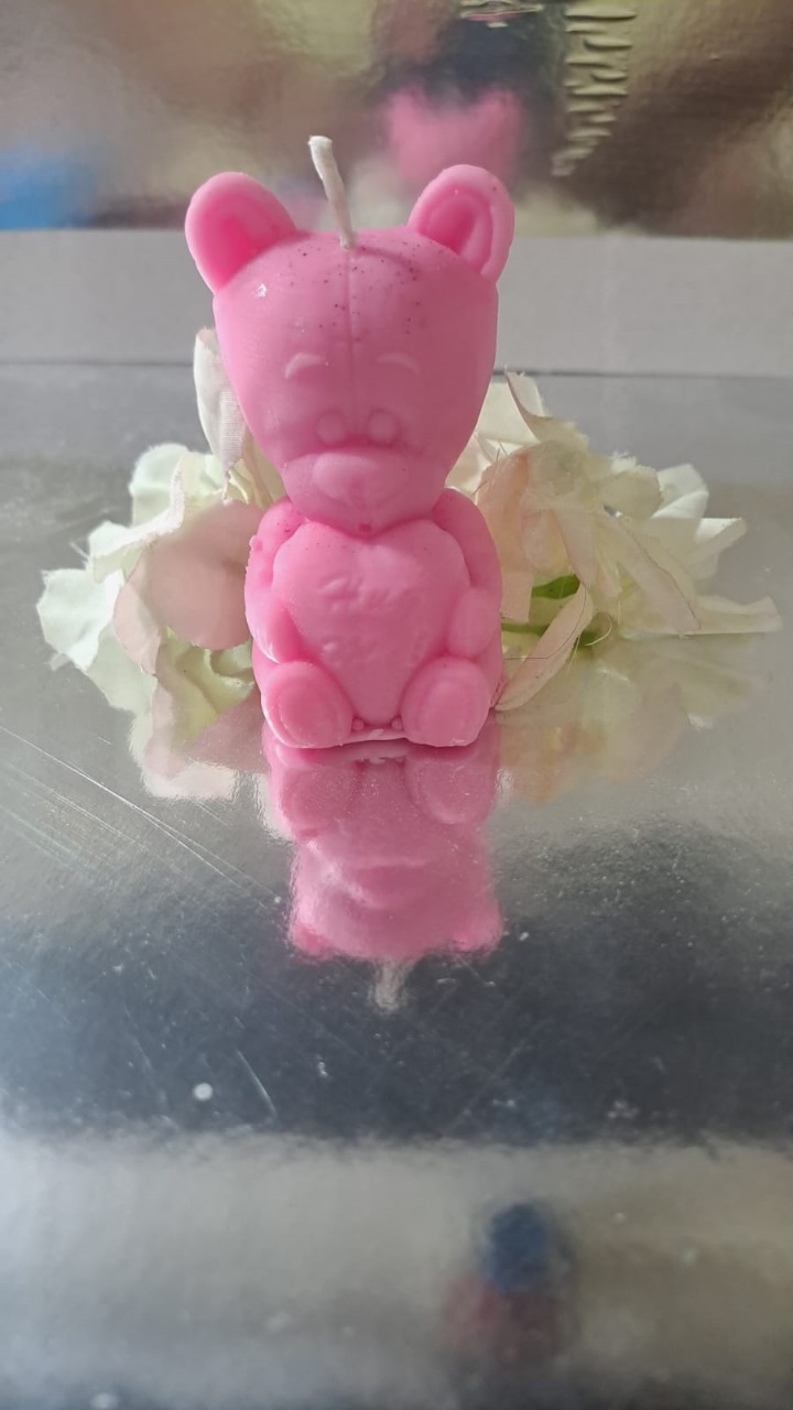 Teddy Bear Shaped Decorative Candle