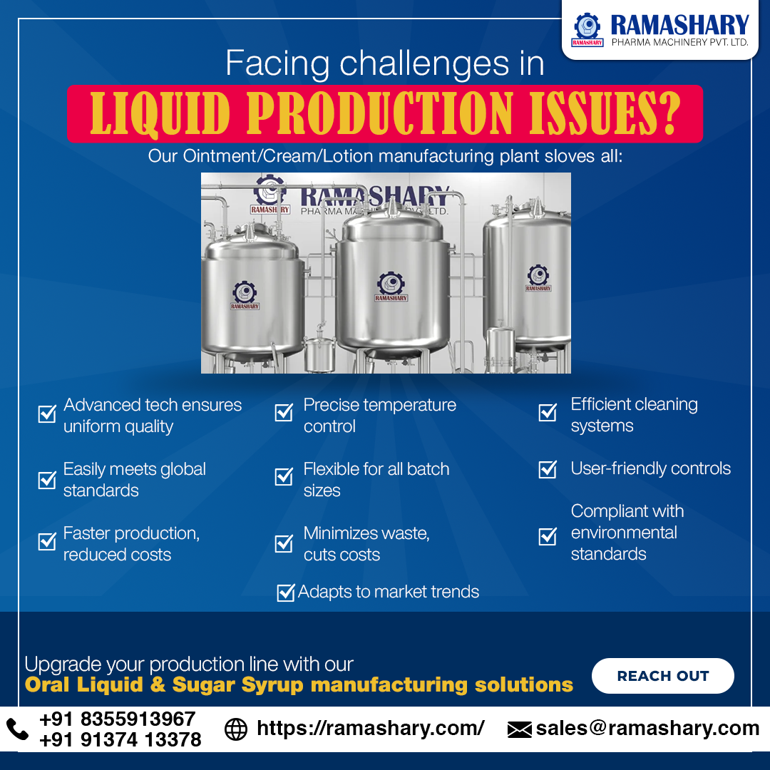 Oral Liquid / Sugar Syrup Manufacturing Plant - GMP Model.