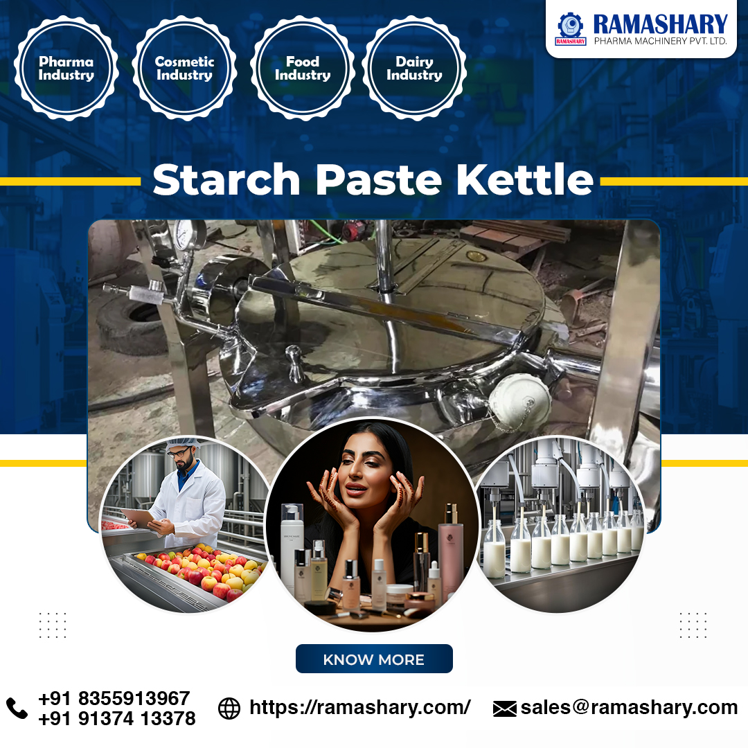 Starch Paste / Steam Jacketed Kettles - GMP Model.