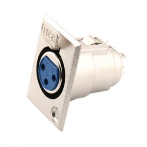 XLR CHASSIS TYPE FEMALE PUSH BUTTON
