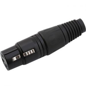 XLR FULL BLACK GOLDEN PIN