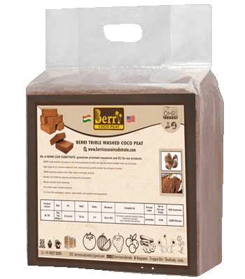 COCO PEAT BLOCKS- 5KG BULK/ 80 Liter/ Washed/ 30*30*12Cm
