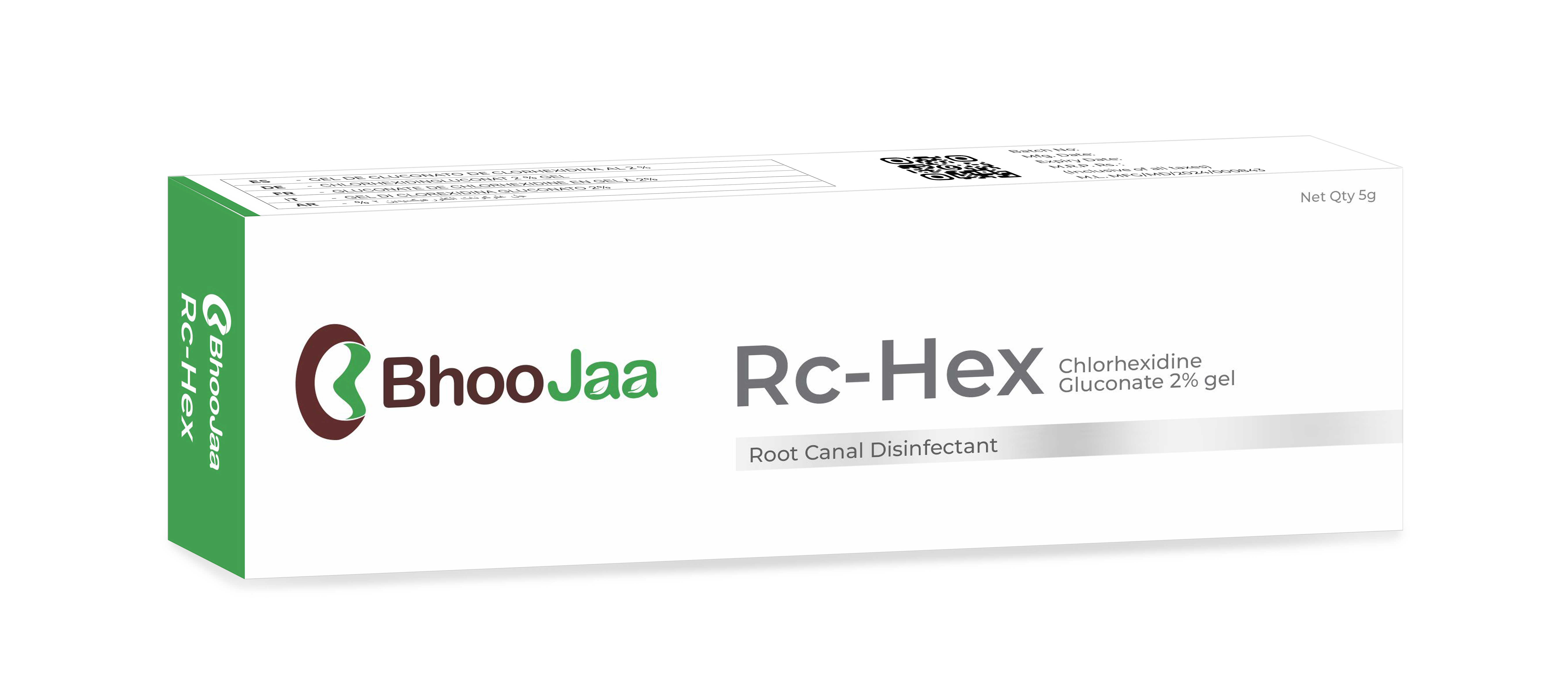 BhooJaa RC-HEX 5g| Chlorhexidine Gluconate 2% gel