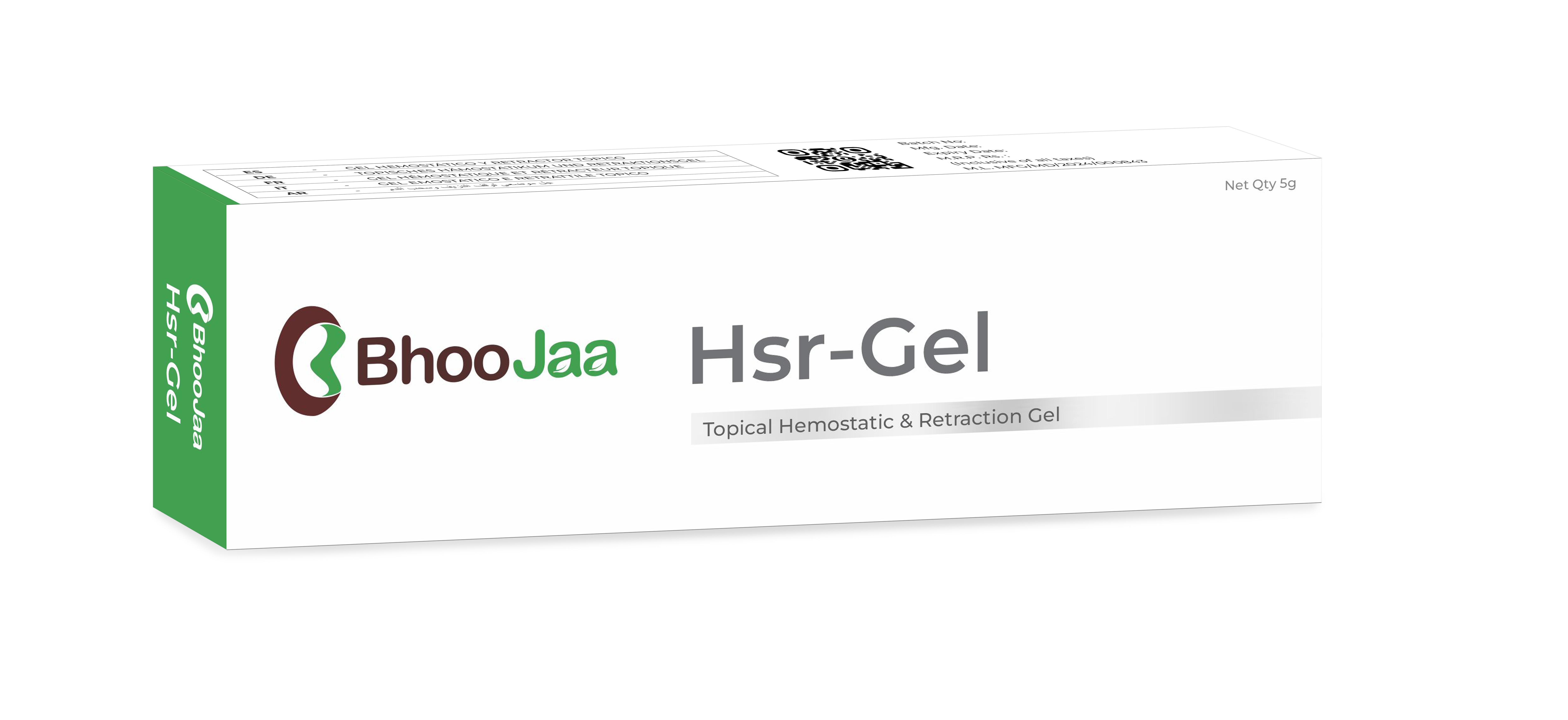 BhooJaa HSR Gel 5g |Topical Hemostatic gel