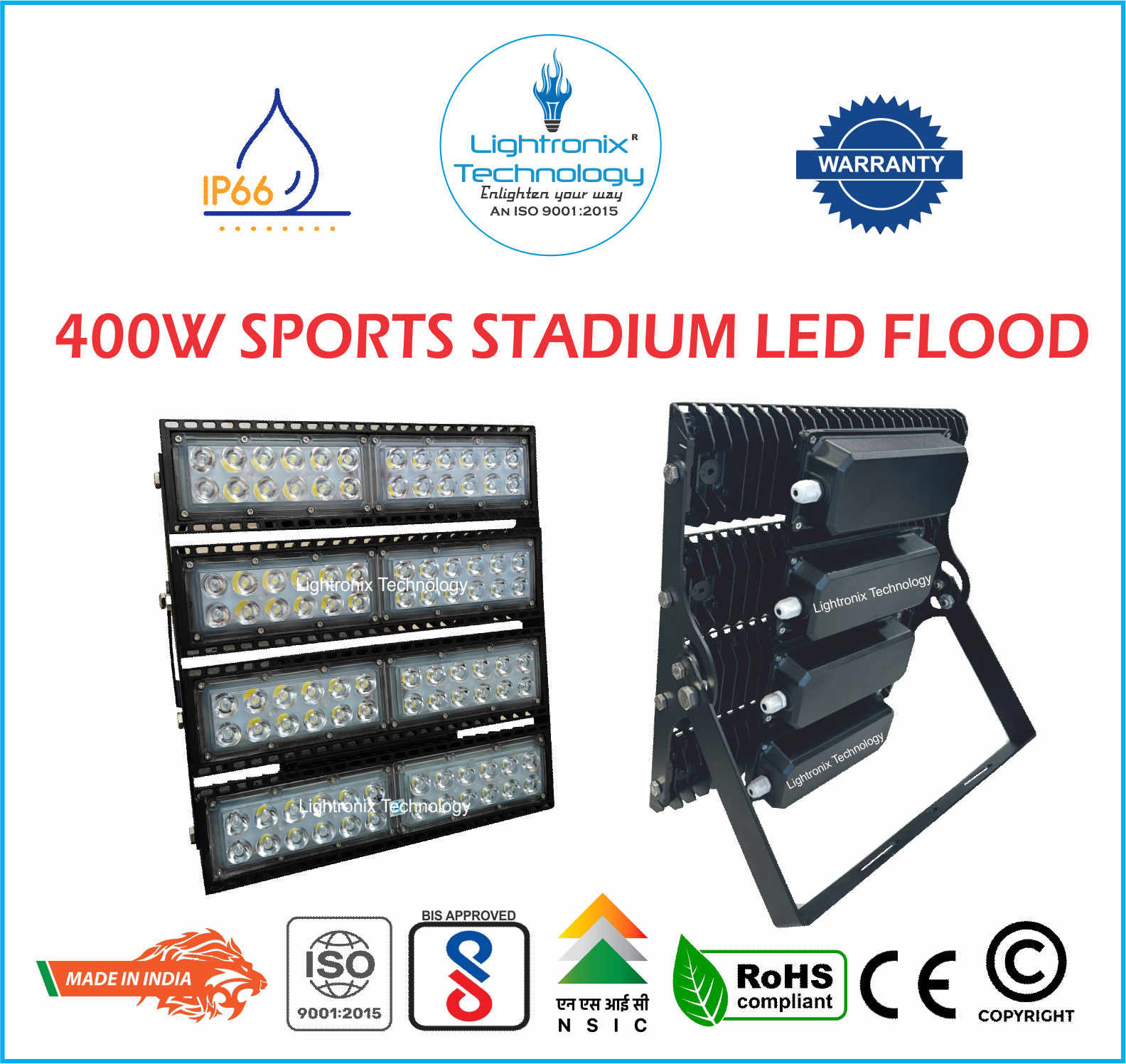 400 WATT CRICKET STADIUM FLOOD LIGHT