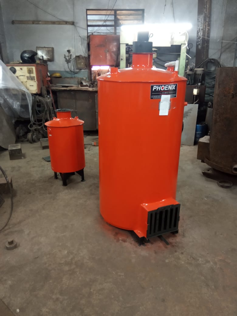 Biomass Water Heater Puff Insulated 200 Litter 