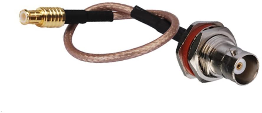 RF coaxial Coax Cable Assembly BNC Female to MCX Male 6''