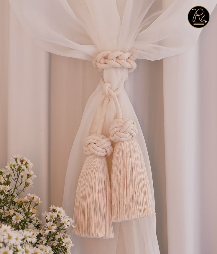 Macrame Tassel Tiebck