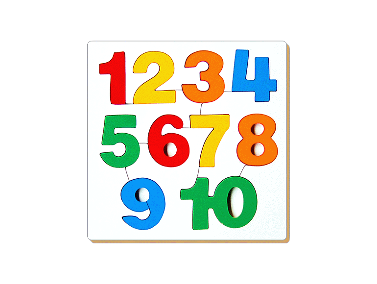 Little genius Number Inset Tray Puzzle- 1 to 10(AL-03)