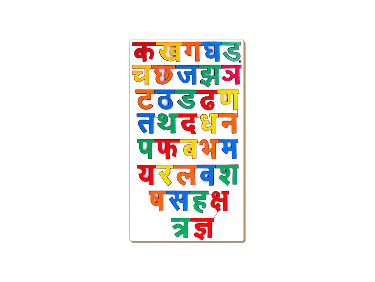 Little Genius Hindi Alphabet Inset Puzzle