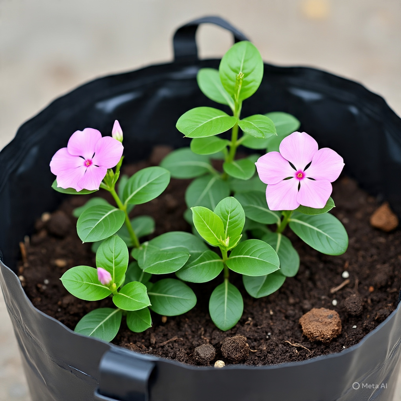  Ornamental flower   Periwinkle Plant  - Catharanthus roseus 