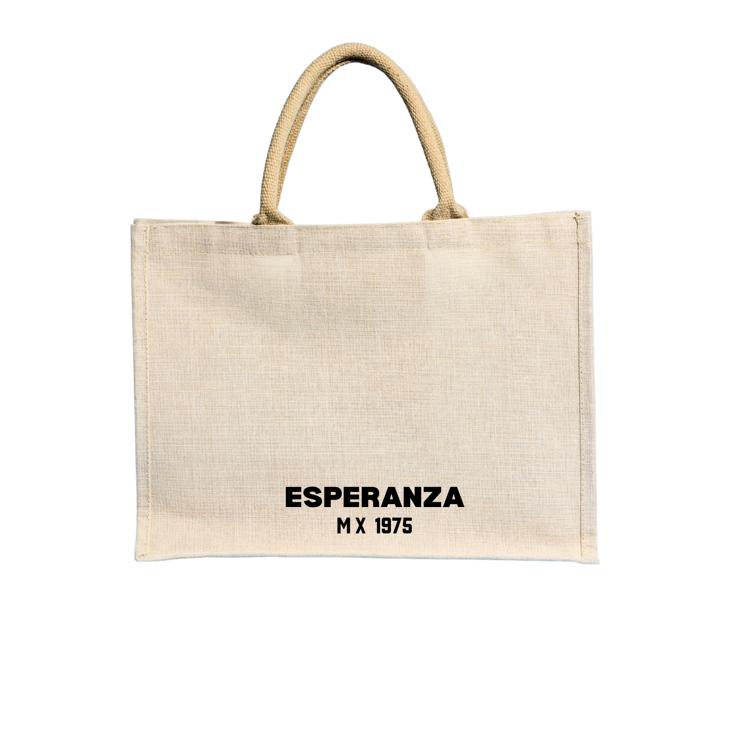 Jute Bag | Medium Waterproof Tote for Grocery, Milk, Vegetables, Lunch | Unisex Kitchen Carry Bag with Hard Grip Handle for Men & Women.