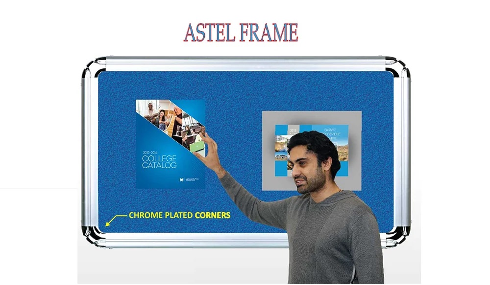 FABRIC PIN UP BOARD ASTEL FRAME