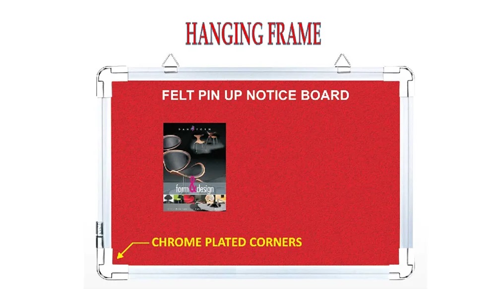 FABRIC PIN UP BOARD HANGING FRAME