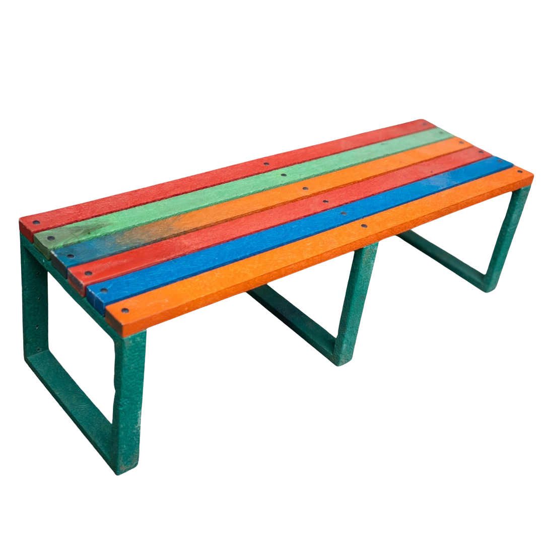 ColorSplash Outdoor Bench – 100% Recycled Plastic