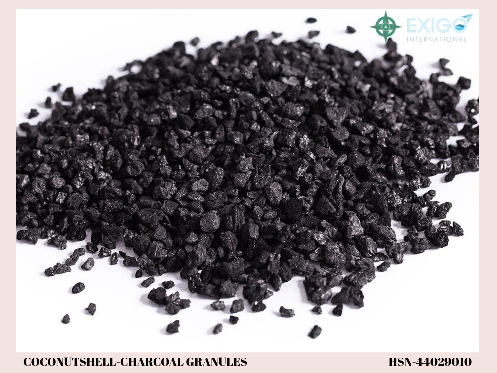 Coconut Shell Charcoal Granules – High Carbon, Low Moisture | Premium Export Quality