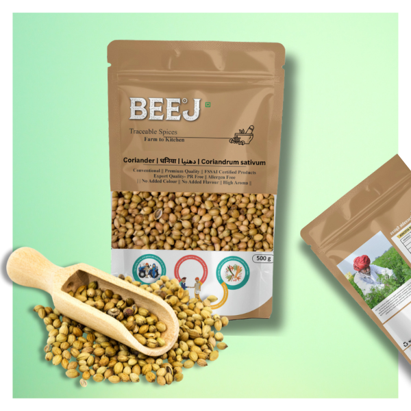 Coriander Seeds (Dhaniya / Coriandrum sativum)