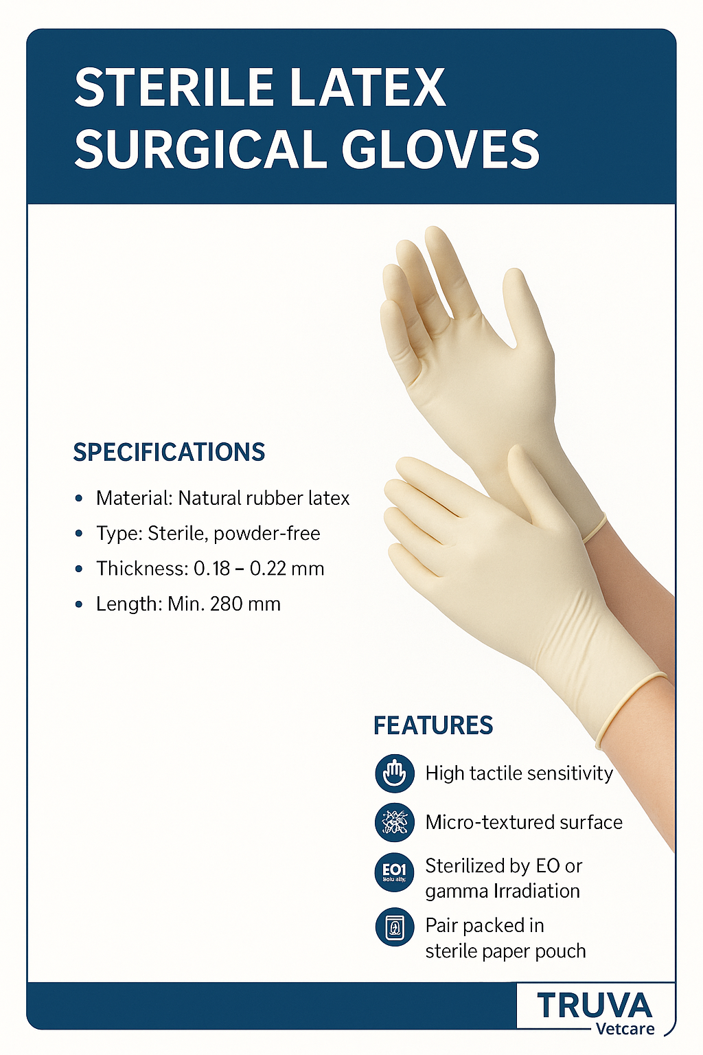 Sterile Latex Surgical Gloves