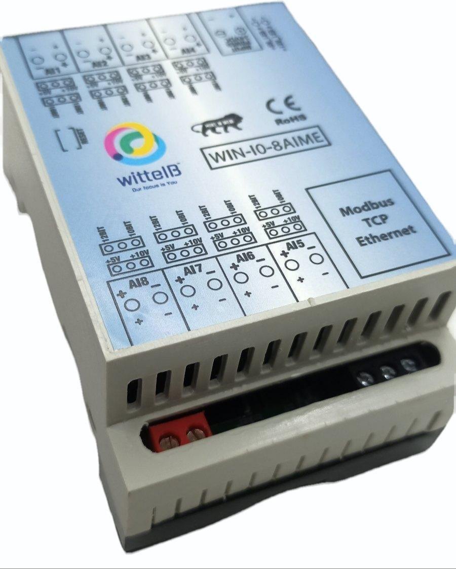 8 Port Analog Input w MQTT over TCP Ethernet|WIN-IO-8AIME-MQTT