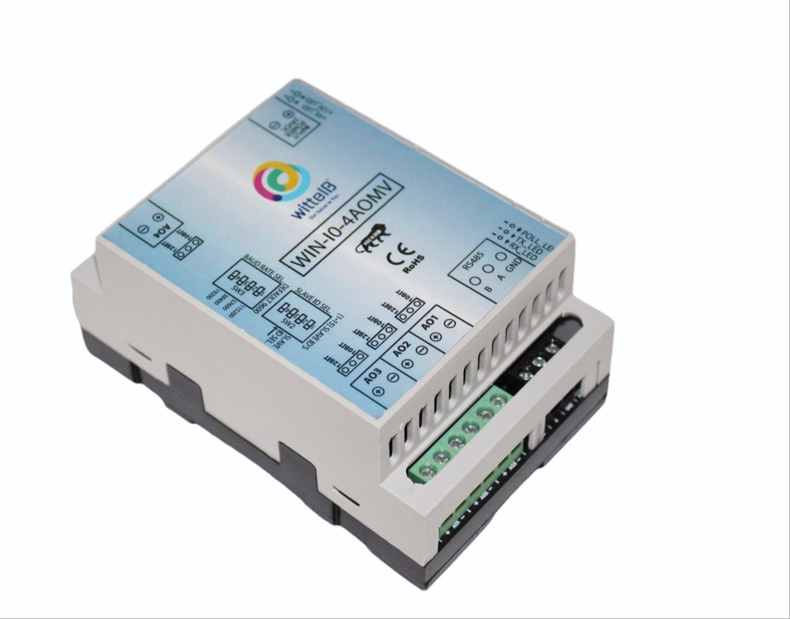 4 Port Analog Output Voltage with Modbus RTU RS485|WIN-IO-4AOMV