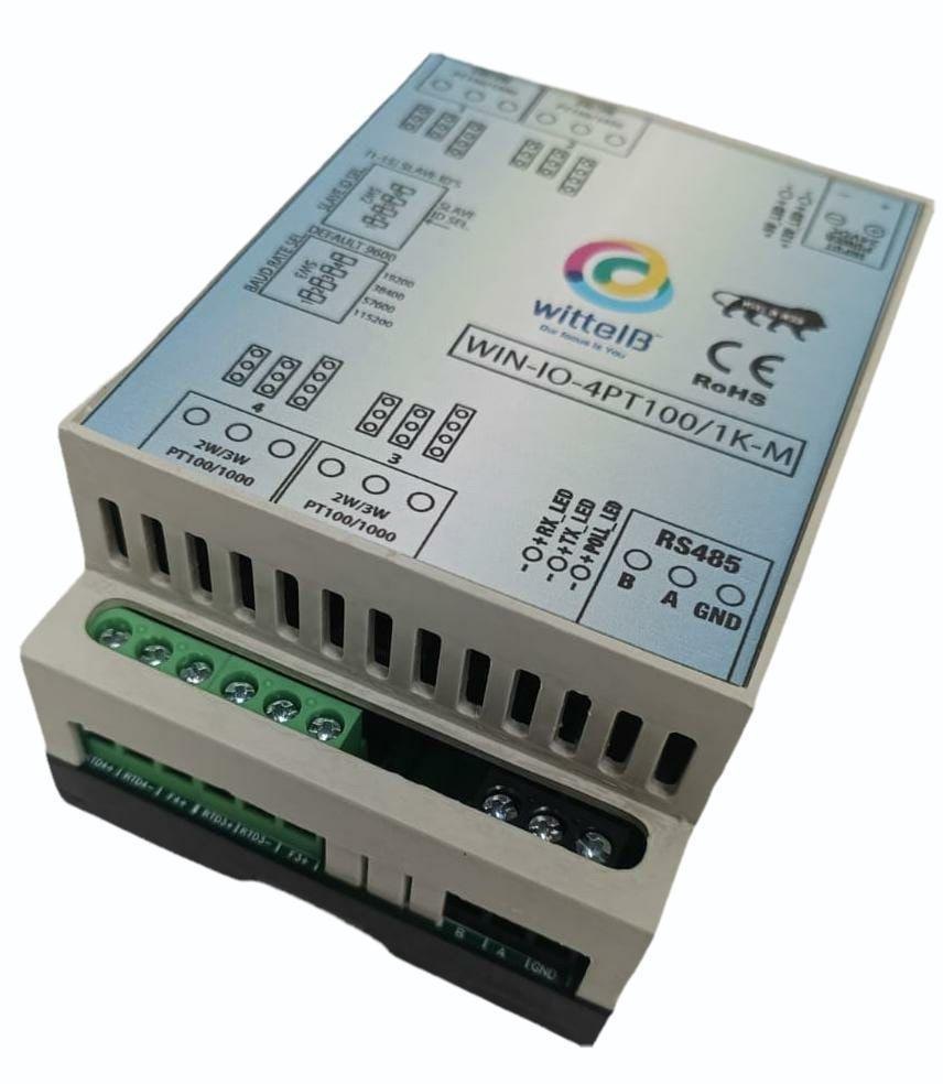 IO Module with 4 Port PT100 / PT1000 and Modbus RS485|WIN-IO-4PT100/1K- M