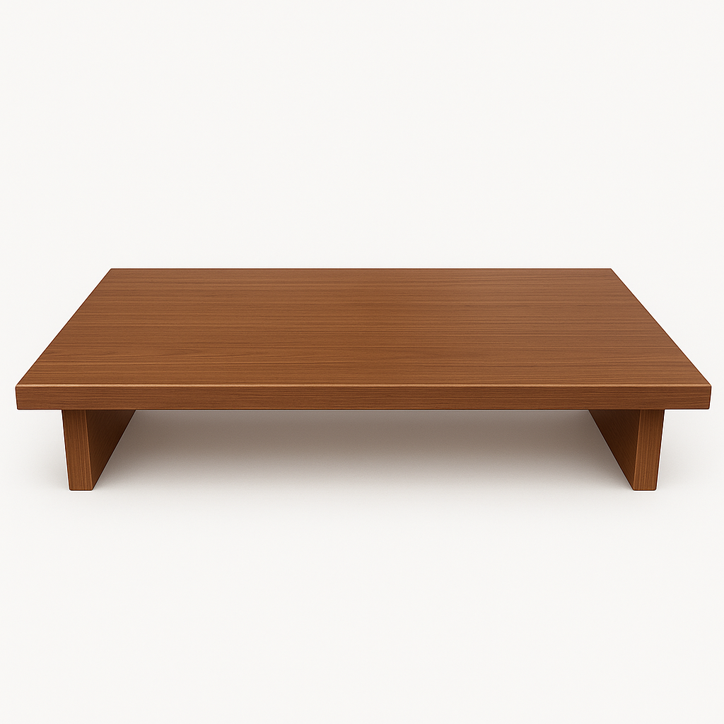 Modern Monitor Stand Riser Floor Stool Chowki Engineered Wood