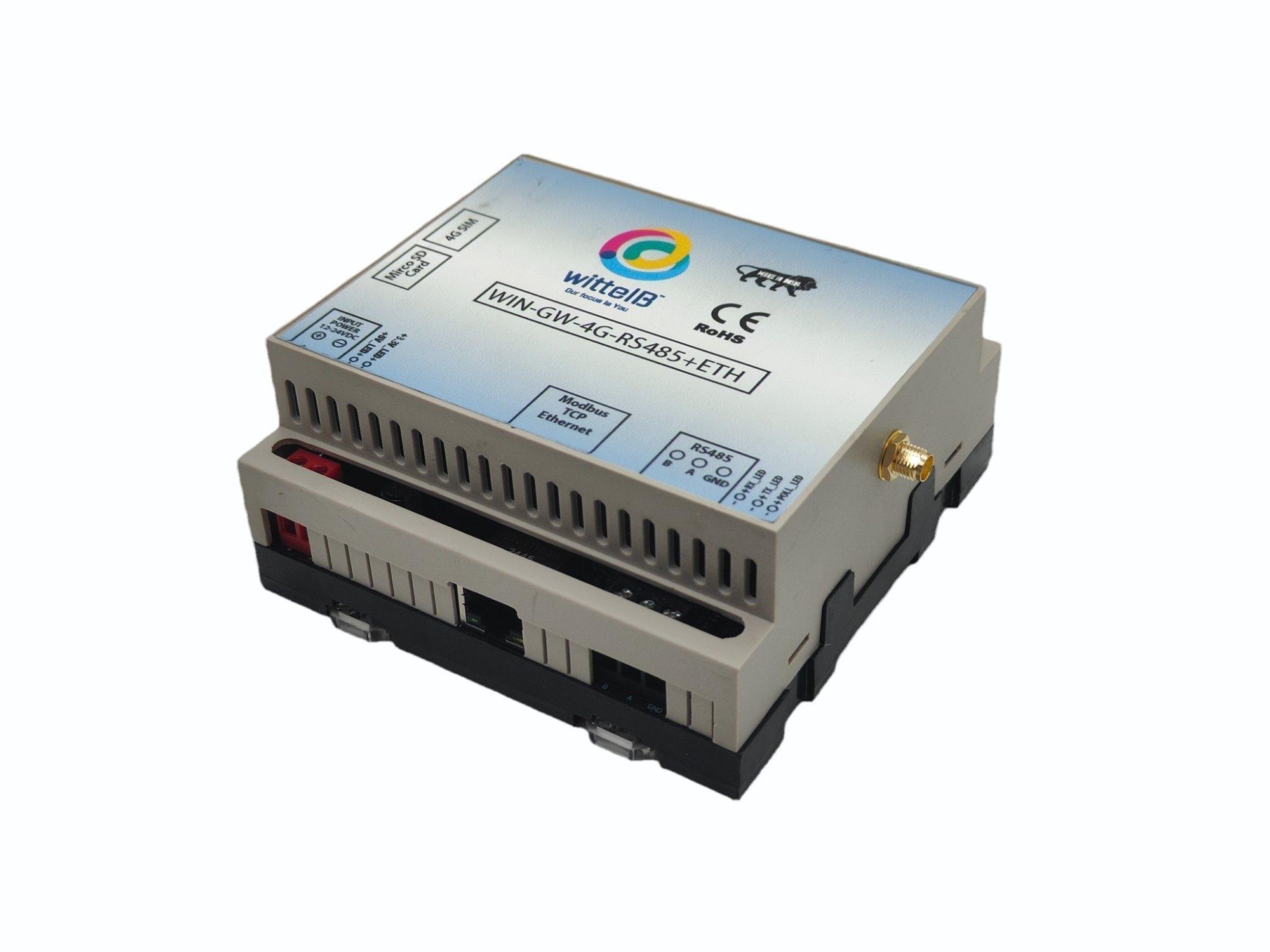 IoT Gateway with Modbus RS485 and Ethernet|WIN-GW-4G-RS485-1ETH