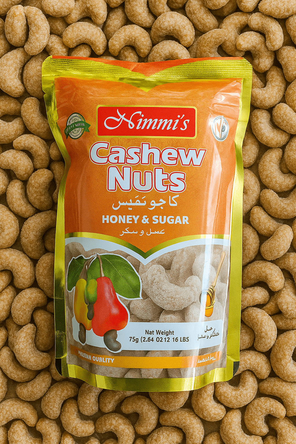 W320 Indian Cashew kernal Honey & Sugar