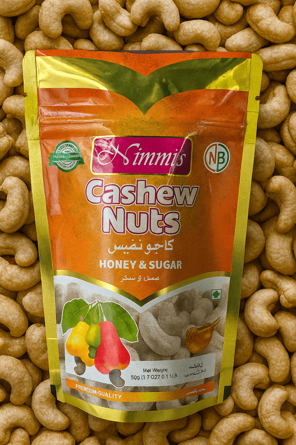 W320 Indian Cashew kernal Honey & Sugar