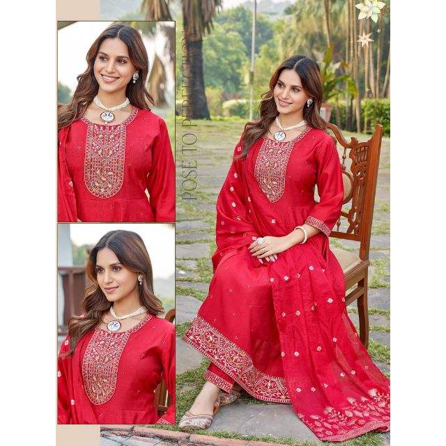 Vetican Ghera Kurti with Banarasi Dupatta for Part Work & Casual Wear Ensemble