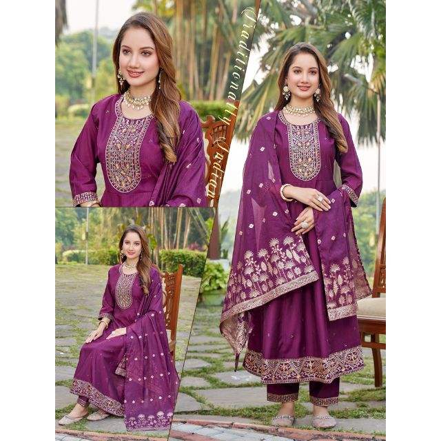 Vetican Ghera Kurti with Banarasi Dupatta For Festive Formal & Everyday Fashion