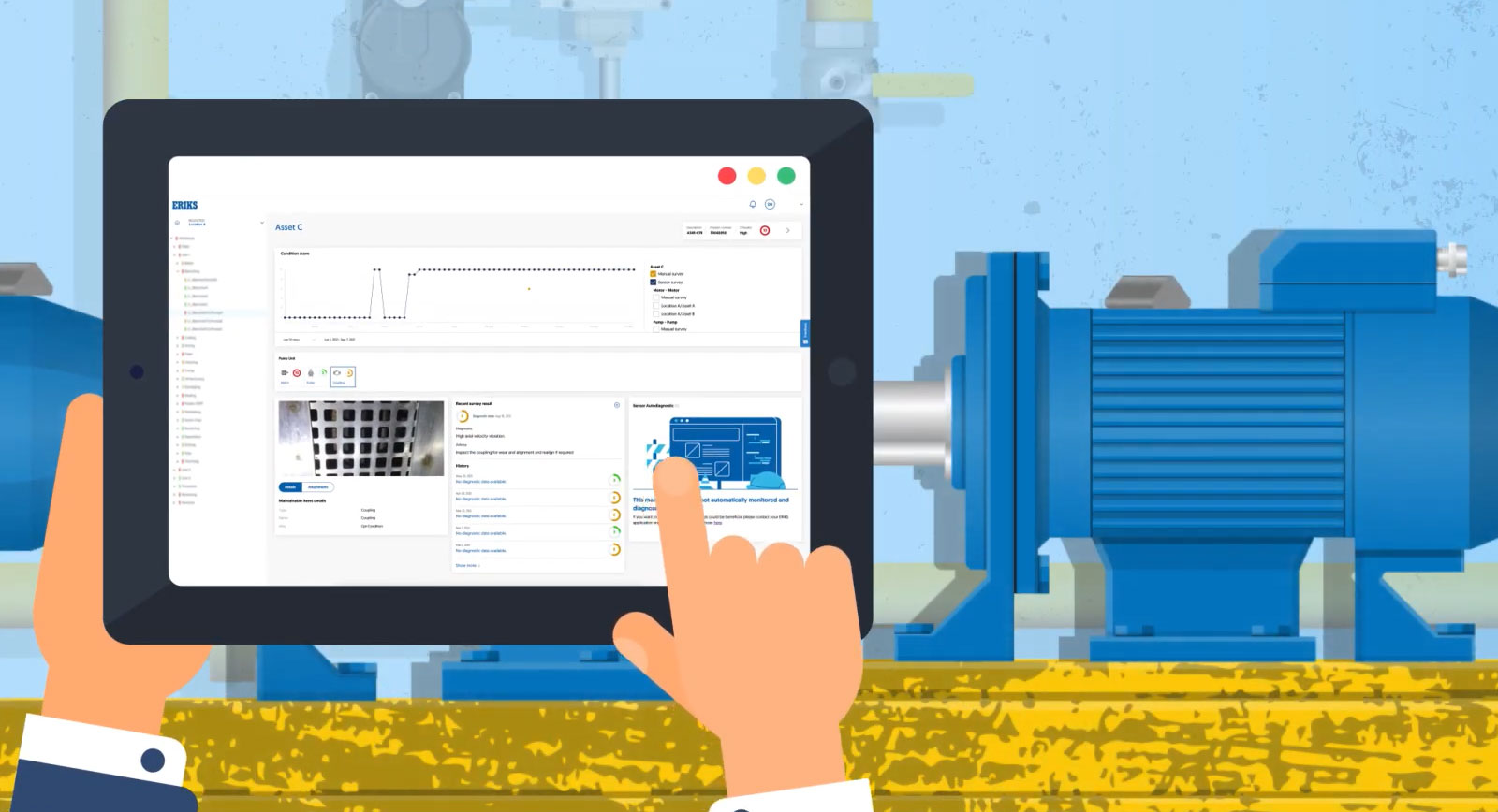 Online Vibration/ultrasound Monitoring System