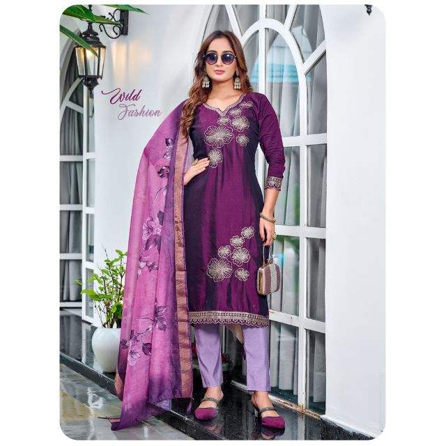 Quality Rangoli Silk suite with Inner Digital Dupatta Stylish Women’s Apparel for Daily Festive & Event Wear