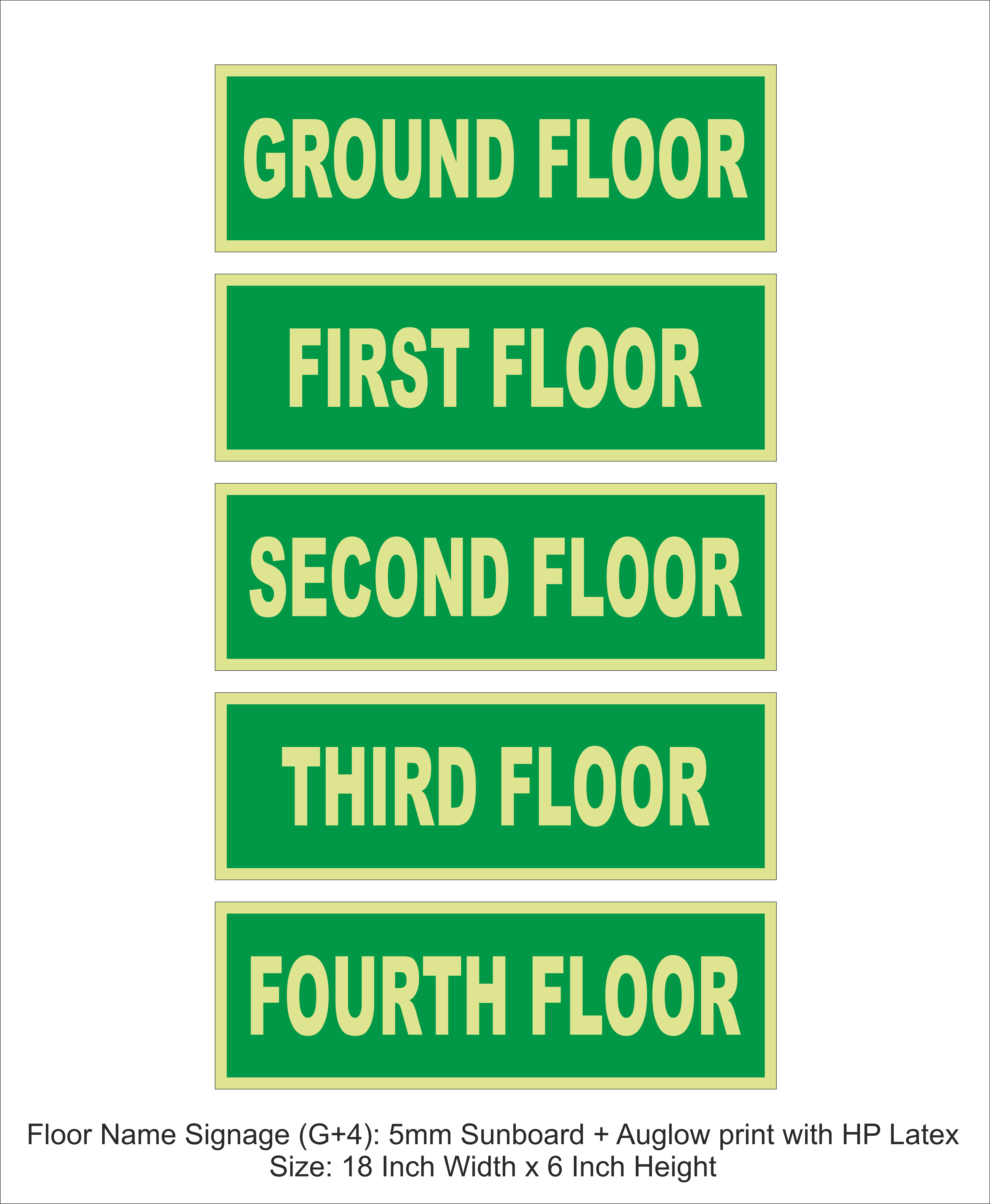Floor Name Signage
