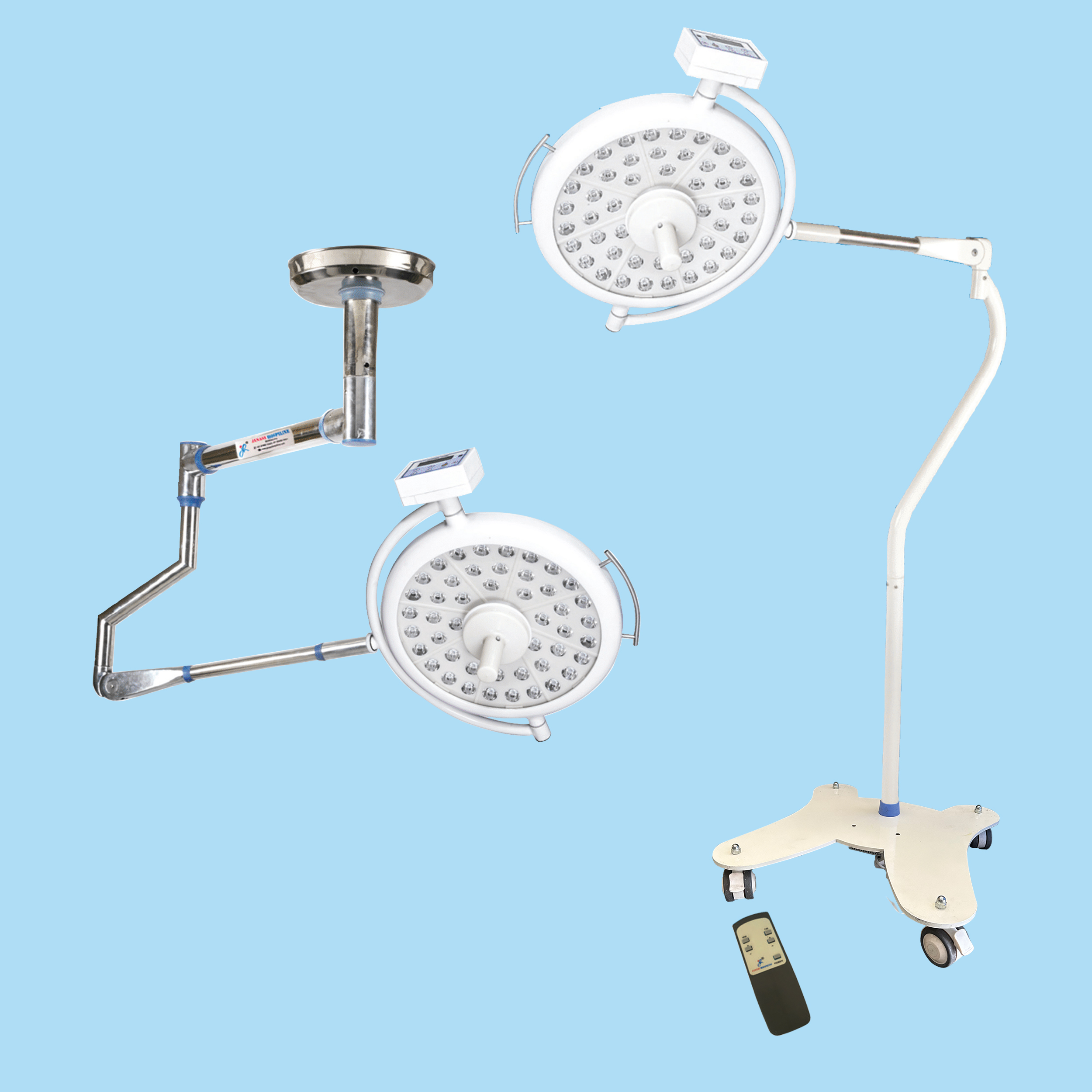 MOBILE OT LED LIGHT GLOBAL WITH STANDARD SS ACCESSORIES