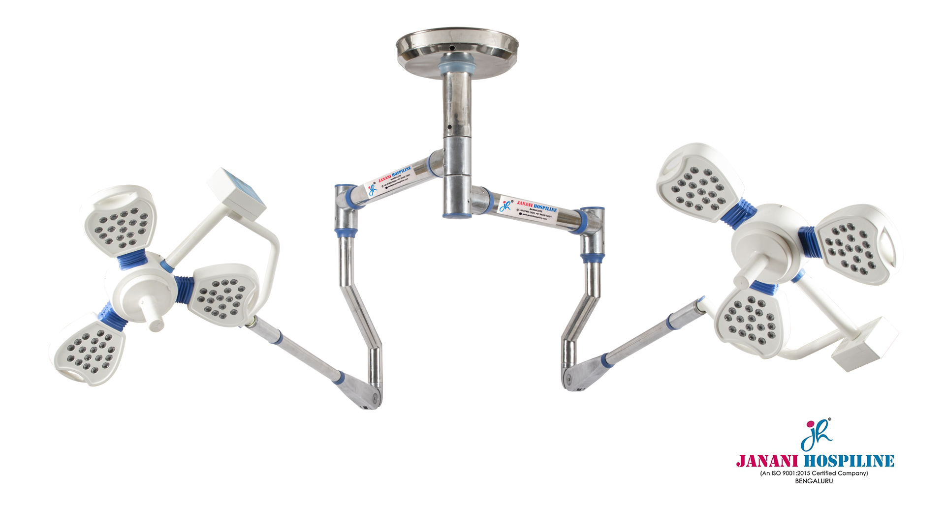 CEILING OT LED LIGHT N03+N03 WITH STANDARD SS ACCESSORIES